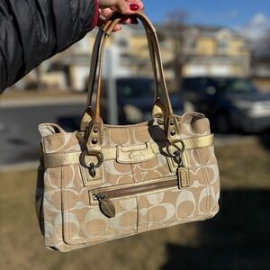 Coach Penelope Shantung Shoulder Bag